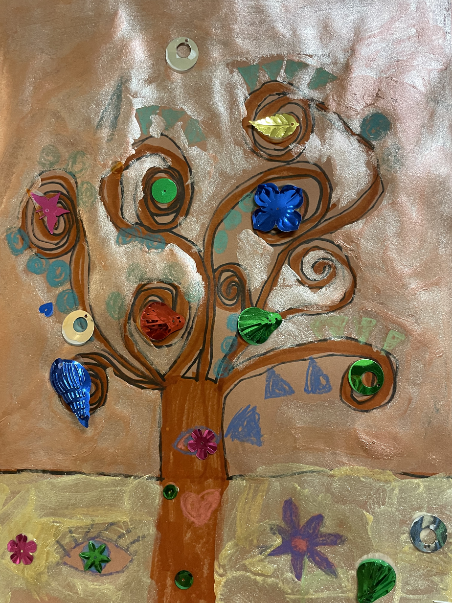 Trees based on Gustav Klimt